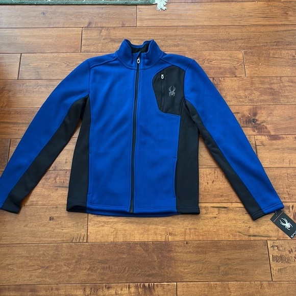 NWT Spyder Raider Full Zip Front Jacket Mens S
Blue Turtleneck Zipped Pockets - Picture 5 of 11